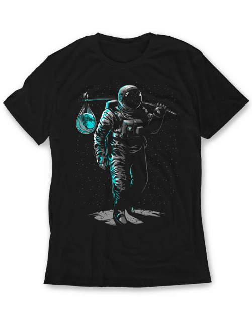 Camiseta astronauta de regreso