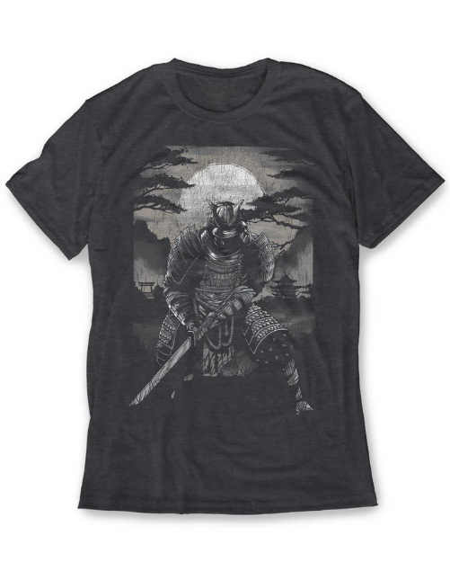 Camiseta samurai nocturno