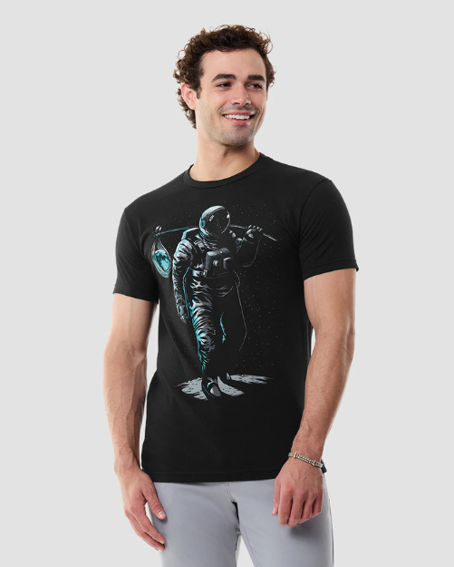 Camiseta astronauta de regreso